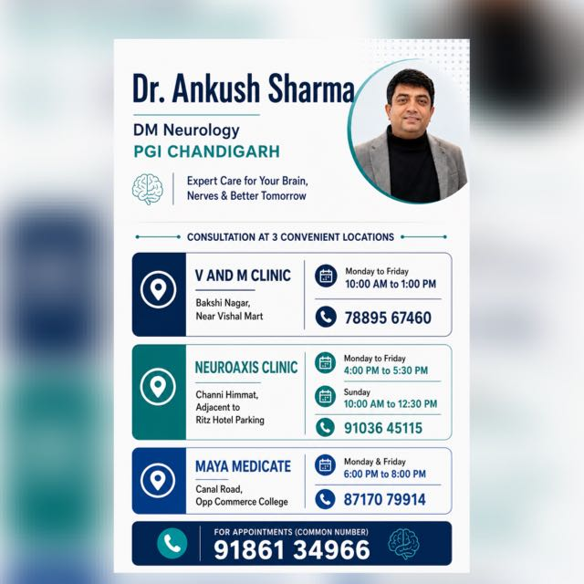 Dr. Ankush Sharma, DM Neurology, PGI Chandigarh