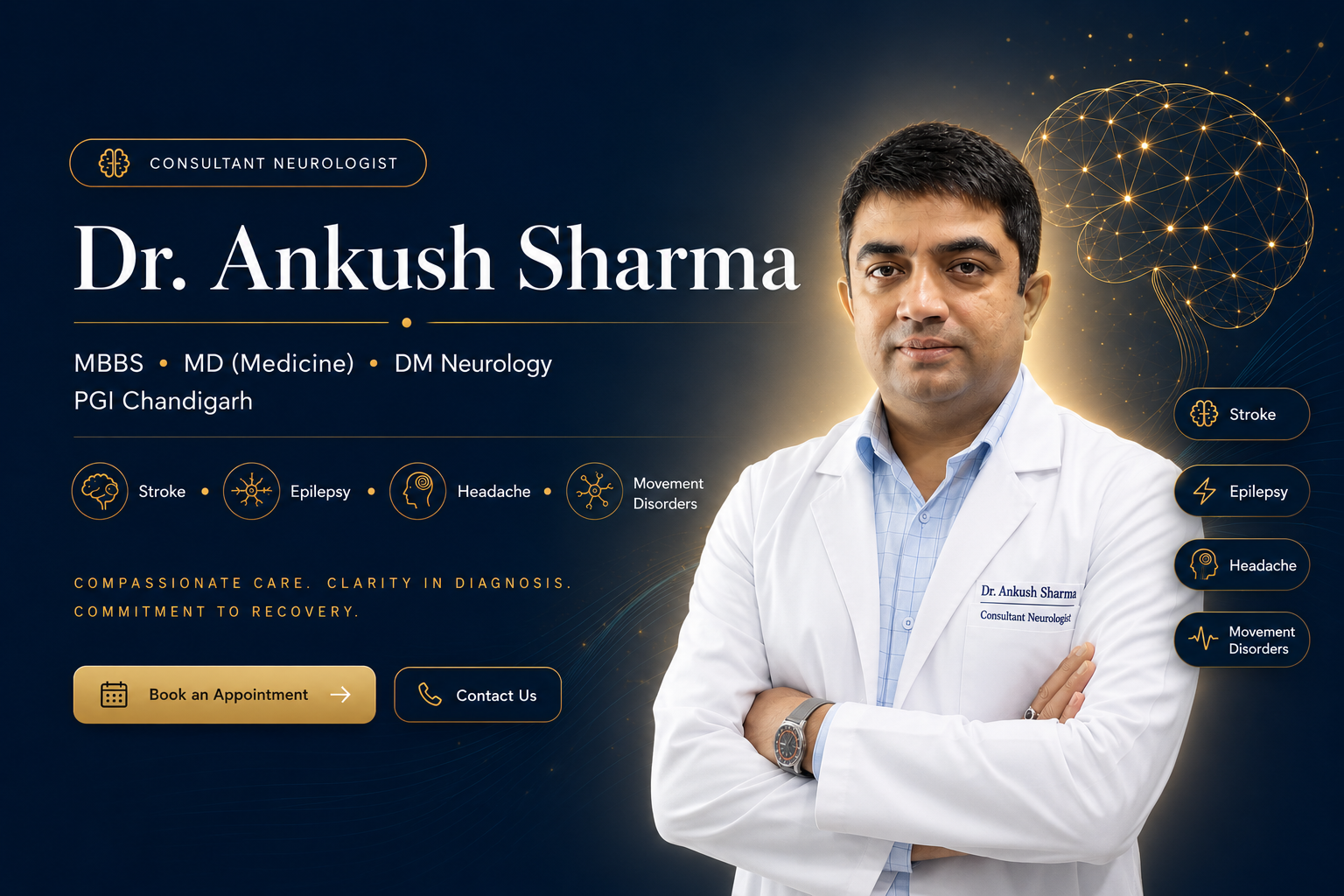 Dr. Ankush Sharma — Consultant Neurologist
